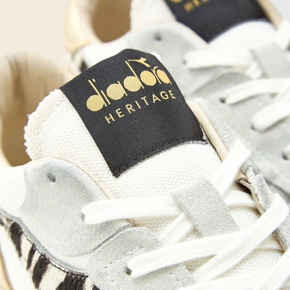 Diadora Heritage 1983 Venus Circus Dirty Zebra Lace Up Sneakers - Picture 4 of 7